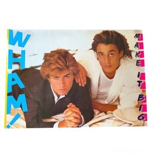 Wham! Make It Big Vintage Poster from 1984 ✨Excellent Condition✨
